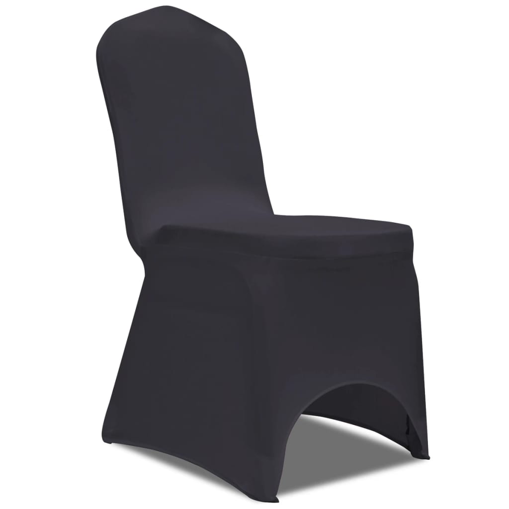 vidaXL Fodera Elastica per Sedie 4 pz Antracite - Image 1 of 6