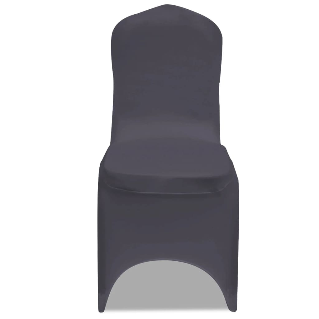 vidaXL Fodera Elastica per Sedie 4 pz Antracite - Image 2 of 6