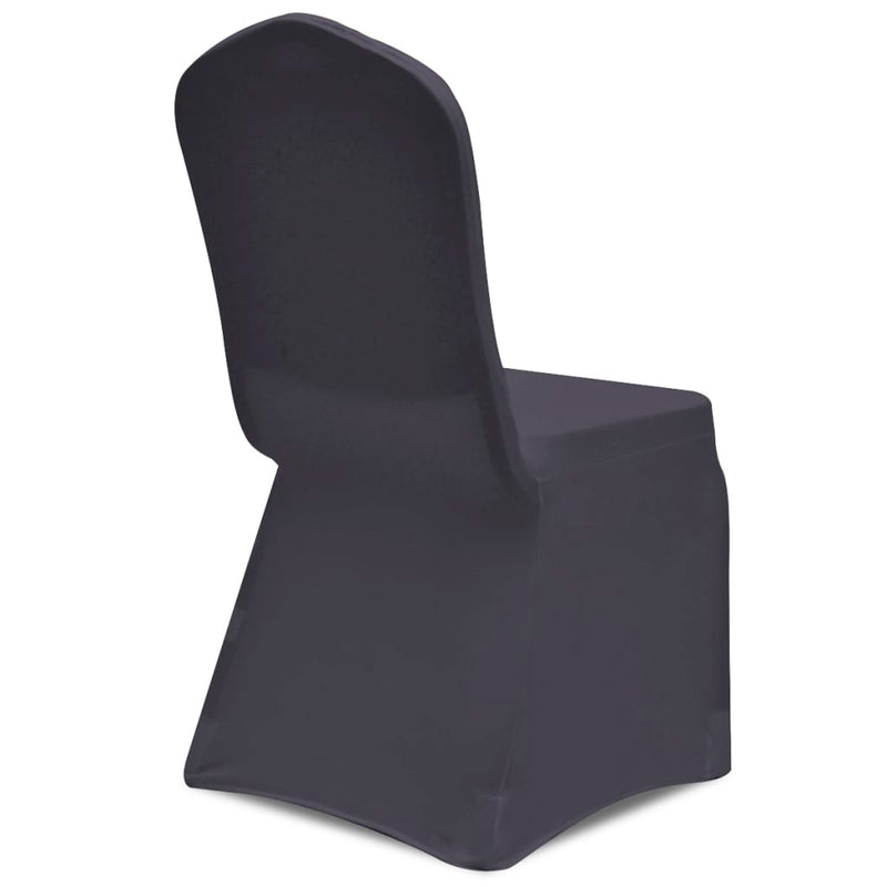 vidaXL Fodera Elastica per Sedie 4 pz Antracite - Image 3 of 6