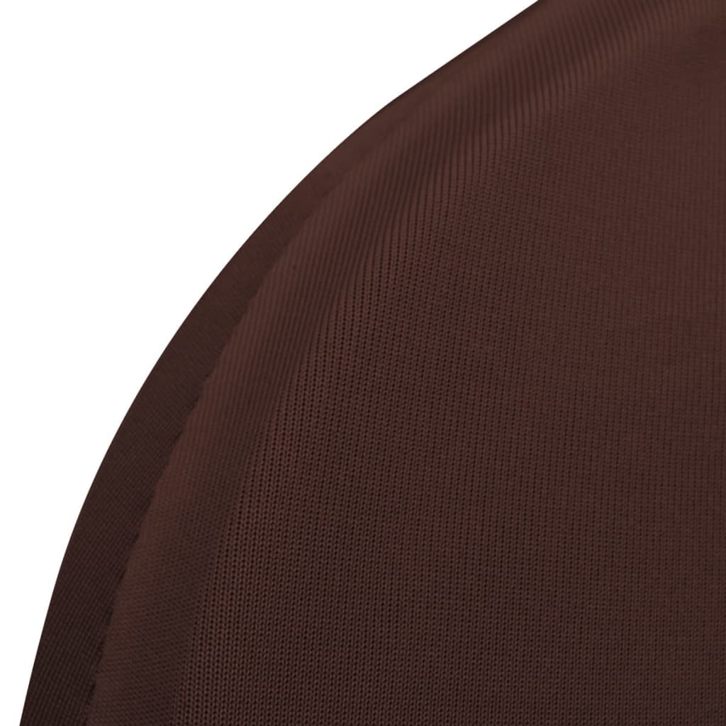 vidaXL Fodera Elastica per Sedie 4 pz. Marrone - Image 4 of 5