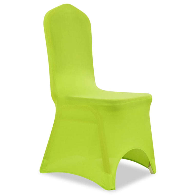 vidaXL Fodera Elastica per Sedie 4 pz Verde - Image 1 of 6