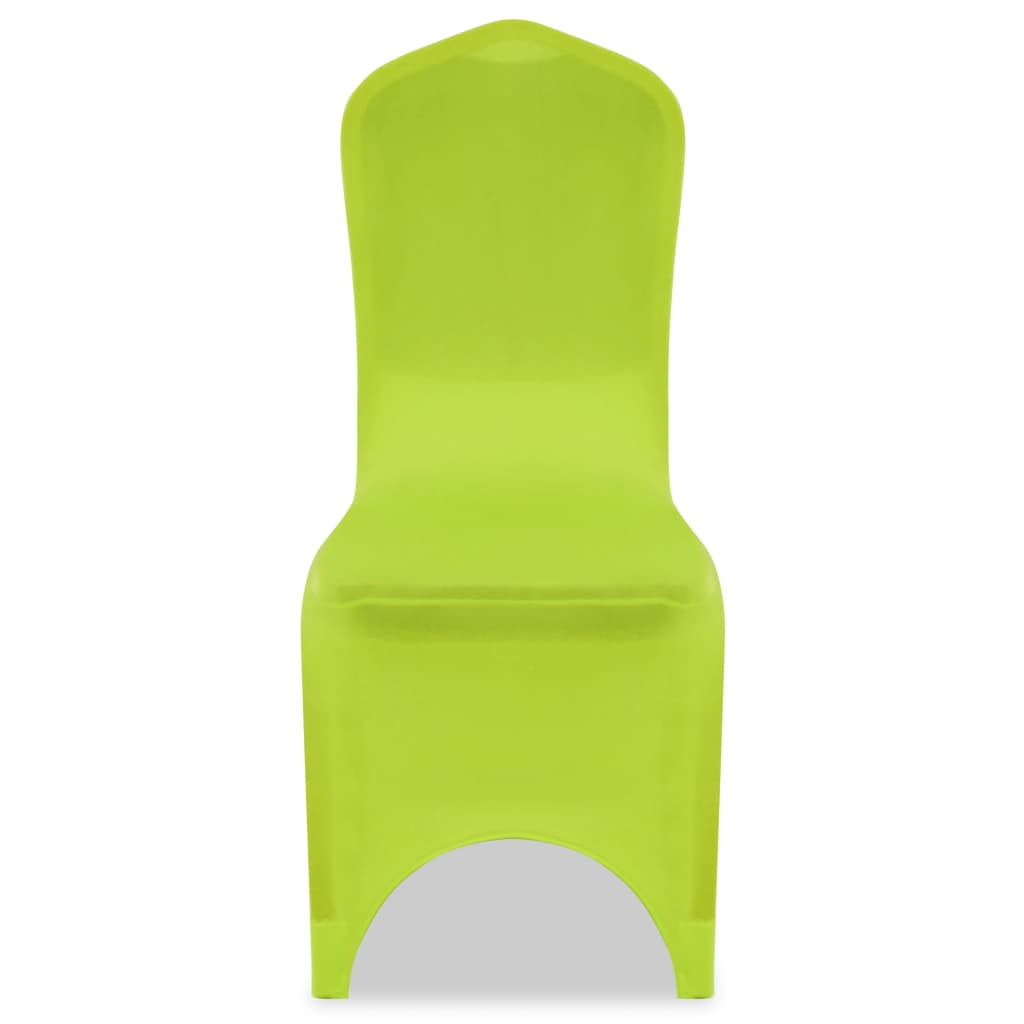 vidaXL Fodera Elastica per Sedie 4 pz Verde - Image 2 of 6