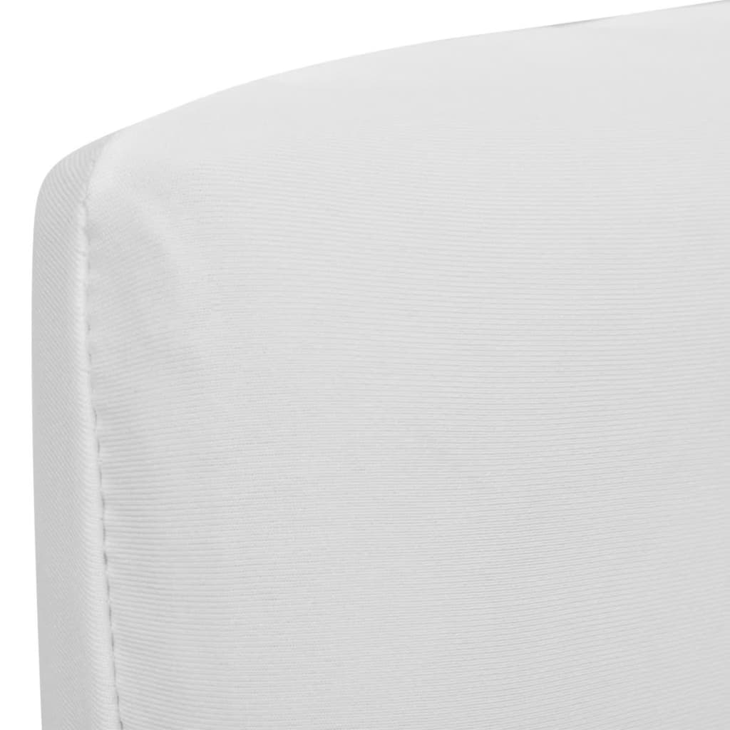 vidaXL Fodera Elastica per Sedie 4 pz Bianco - Image 2 of 3