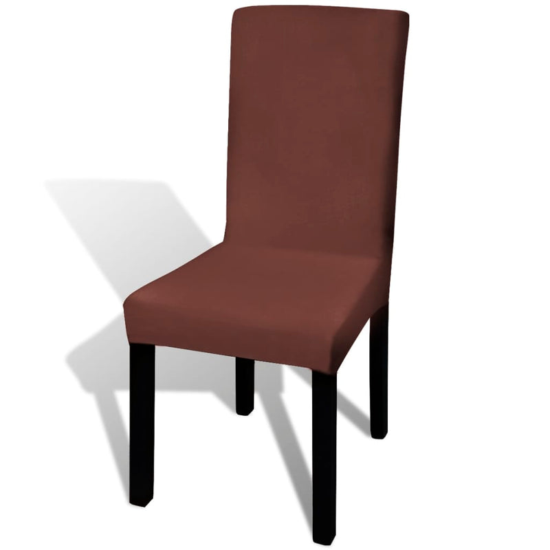 vidaXL Set 4 pz Fodera elastica per sedie marrone - Image 1 of 3