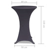 vidaXL Copertura Elastica per Tavolo 80 cm Antracite - Image 4 of 4