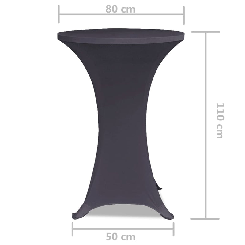 vidaXL Copertura Elastica per Tavolo 80 cm Antracite - Image 4 of 4