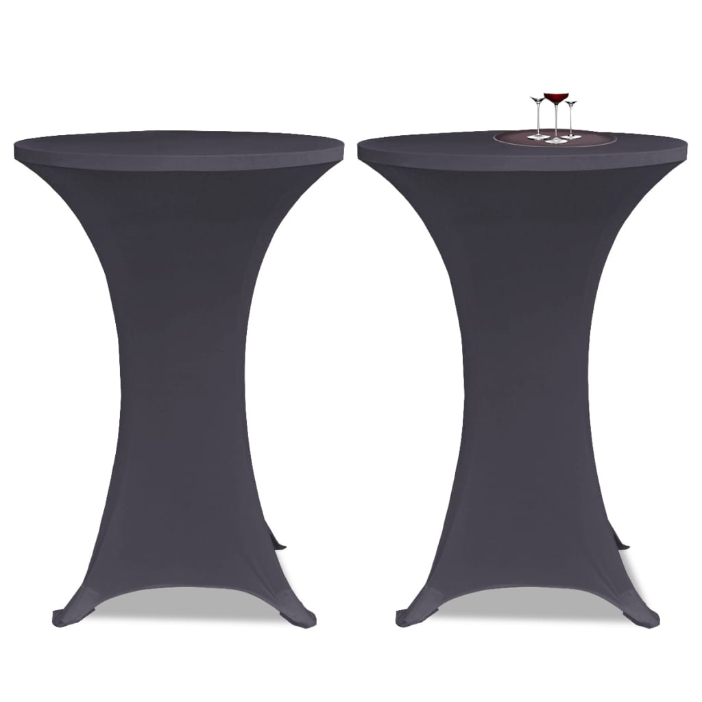 vidaXL Copertura Elastica per Tavolo 80 cm Antracite - Image 1 of 4