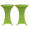 vidaXL Copertura Elastica per Tavolo 2 pezzi 80 cm Verde - Image 2 of 4