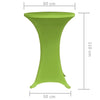 vidaXL Copertura Elastica per Tavolo 2 pezzi 80 cm Verde - Image 4 of 4