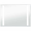 vidaXL Specchio da Parete a LED in Vetro e Alluminio 100x60 cm Argento - Image 3 of 13