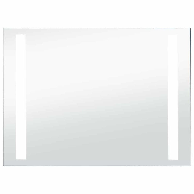 vidaXL Specchio da Parete a LED in Vetro e Alluminio 100x60 cm Argento - Image 3 of 13
