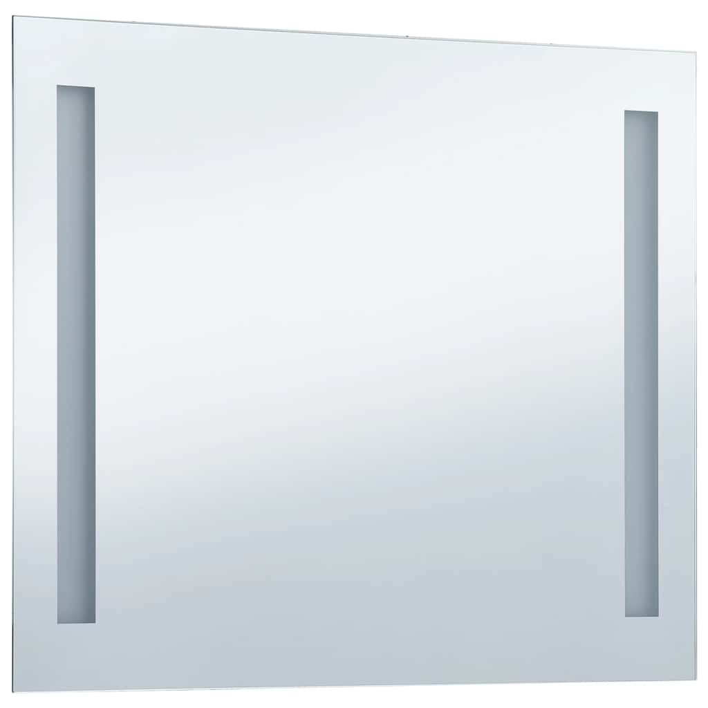vidaXL Specchio da Parete a LED in Vetro e Alluminio 100x60 cm Argento - Image 5 of 13