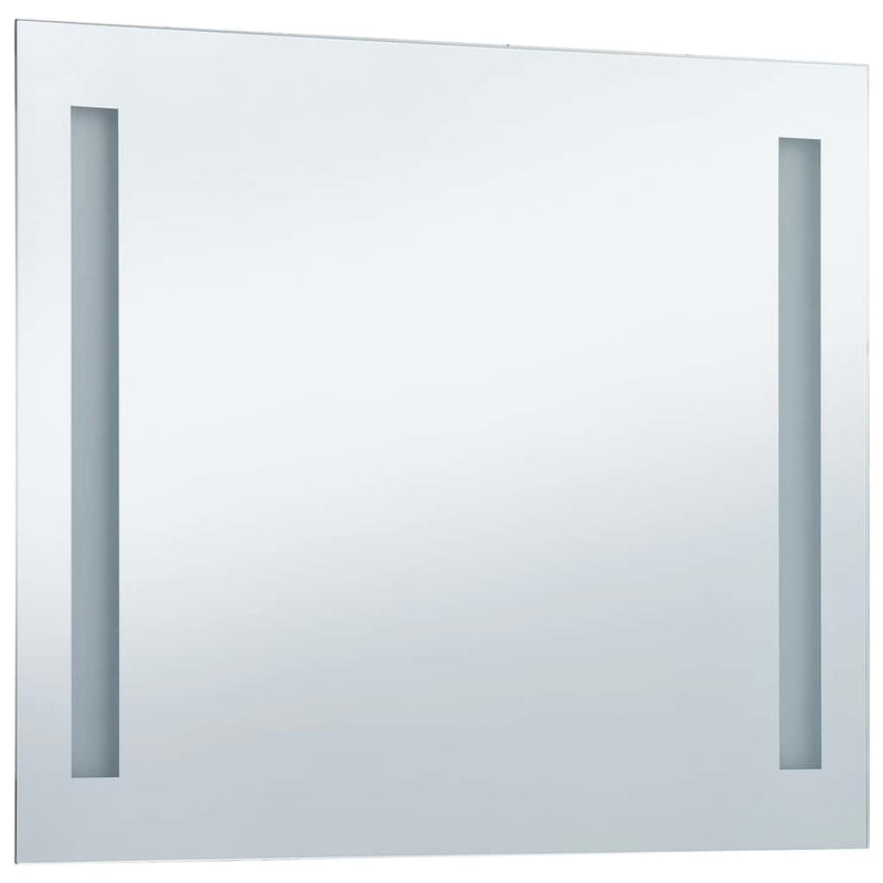 vidaXL Specchio da Parete a LED in Vetro e Alluminio 100x60 cm Argento - Image 5 of 13