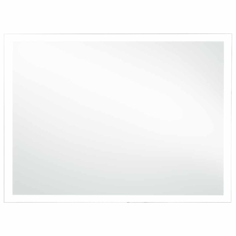 vidaXL Specchio da Parete a LED in Vetro e Alluminio 100x60 cm Argento - Image 4 of 13