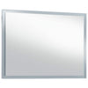 vidaXL Specchio da Parete a LED in Vetro e Alluminio 100x60 cm Argento - Image 6 of 13