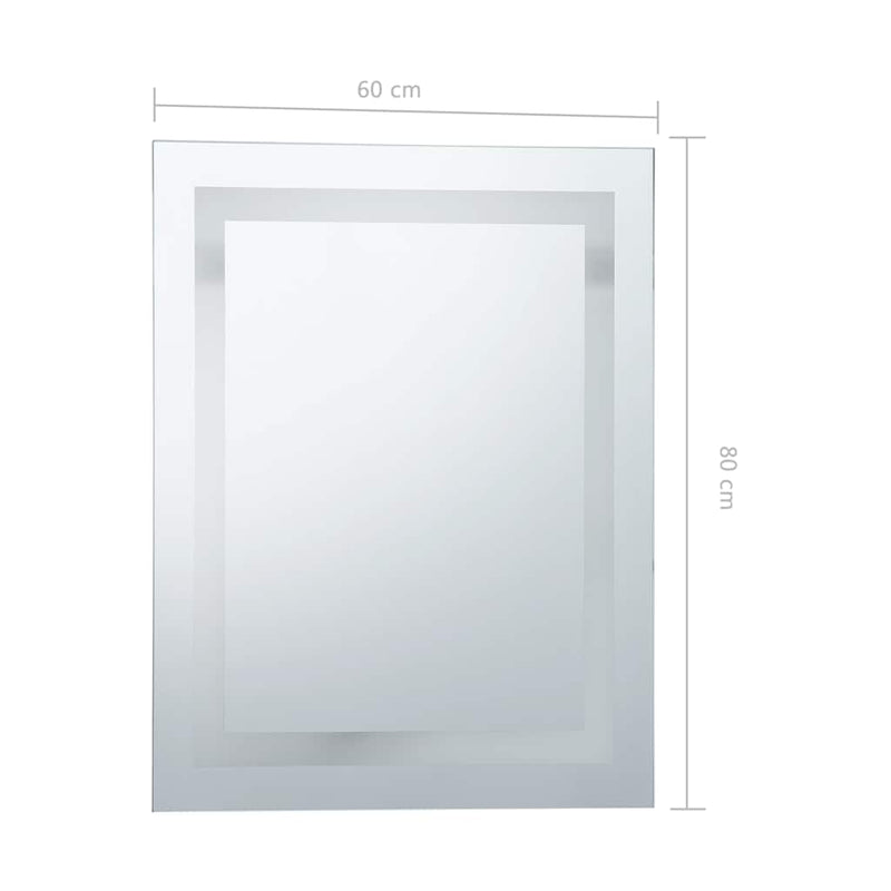 vidaXL Specchio LED da Bagno con Sensore Tattile 60x80 cm - Image 8 of 8