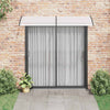 vidaXL Marquesina para Puerta de Policarbonato 200x75 cm Negra y Transparente - Image 7 of 21