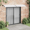 vidaXL Toldo para Puerta de Policarbonato 300x75 cm Negro y Transparente - Image 1 of 7