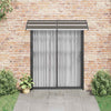 vidaXL Door Canopy, Polycarbonate, 200x75 cm, Black - Image 3 of 7