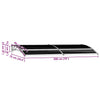 vidaXL Door Canopy, Polycarbonate, 200x75 cm, Black - Image 7 of 7