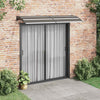 Marquesina para puerta vidaXL de policarbonato 240x75 cm Negra - Image 1 of 7