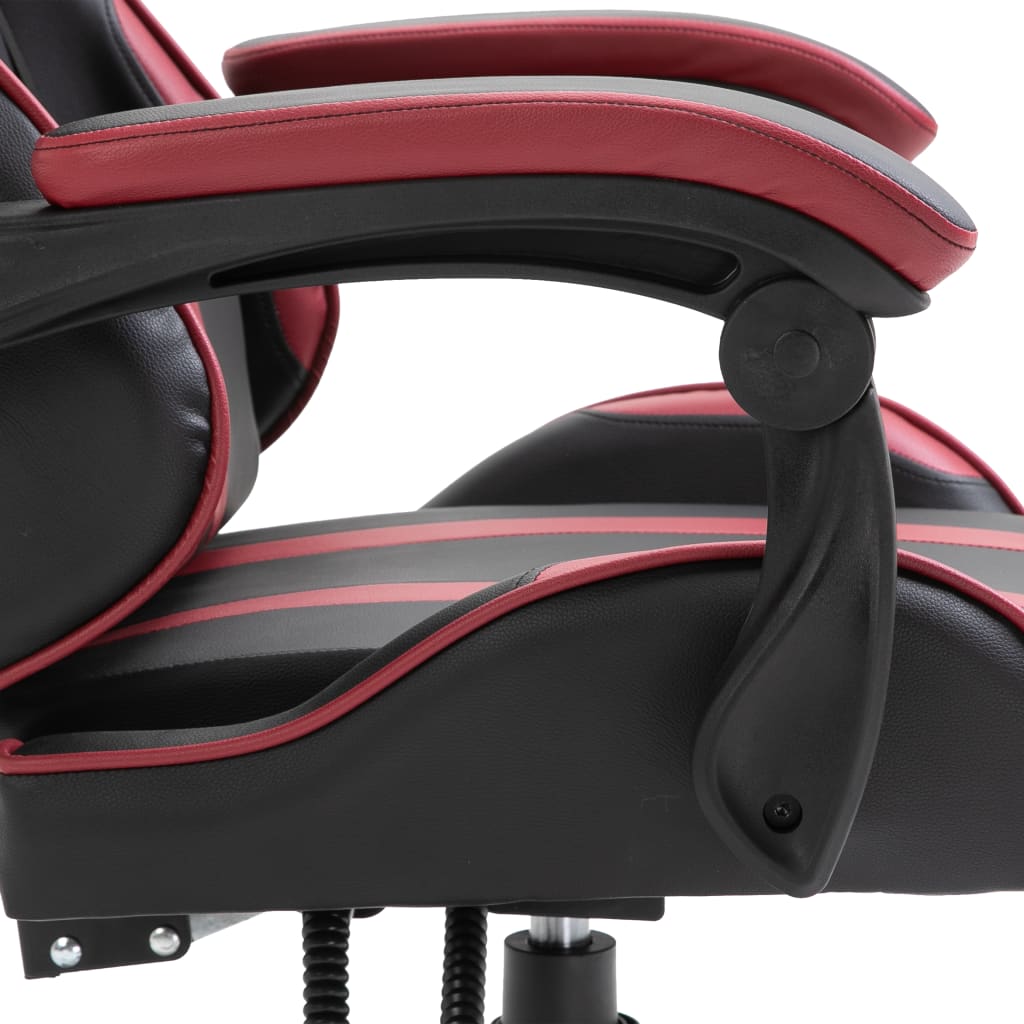vidaXL Sedia da Gaming Rosso Vino in Similpelle - Image 6 of 7