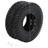 vidaXL Ruote per Carriola in Gomma 15x6.00-6 4PR Nere (2 pz) - Image 4 of 4