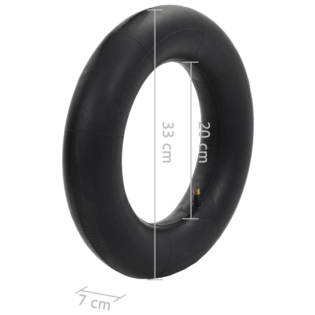 Set 2 Ruote e 2 Camere d'Aria Rinforzate per Carriola - 3.50-8 4PR, Max 120 kg - Image 10 of 11