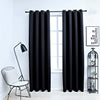 vidaXL Tende Oscuranti con Anelli in Metallo 2 pz Nere 140x225 cm - Image 1 of 4