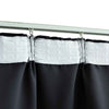 vidaXL Tende Oscuranti con Ganci 2 pz Nere 140x245 cm - Image 3 of 5