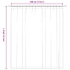 vidaXL Tenda Oscurante con Ganci in Poliestere 290x245 cm Antracite - Image 6 of 6