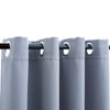 vidaXL Tende Oscuranti con Anelli in Metallo 2 pz Grigie 140x225 cm - Image 3 of 4