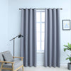 vidaXL Tende Oscuranti con Anelli in Metallo 2 pz Grigie 140x225 cm - Image 1 of 4