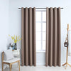 vidaXL Tende Oscuranti con Anelli Metallo 2 pz Grigio Talpa 140x245 cm - Image 1 of 4