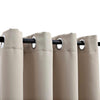 vidaXL Tenda Oscurante con Anelli in Metallo Beige 290x245 cm - Image 3 of 4