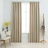 vidaXL Tende Oscuranti con Ganci 2 pz Beige 140x225 cm - Image 1 of 5