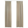 vidaXL Tende Oscuranti con Ganci 2 pz Beige 140x245 cm - Image 2 of 5
