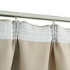 vidaXL Tende Oscuranti con Ganci 2 pz Beige 140x245 cm - Image 3 of 5