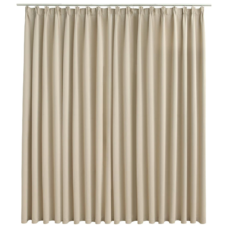 vidaXL Tenda Oscurante in Poliestere 290x245 cm Beige - Image 2 of 6