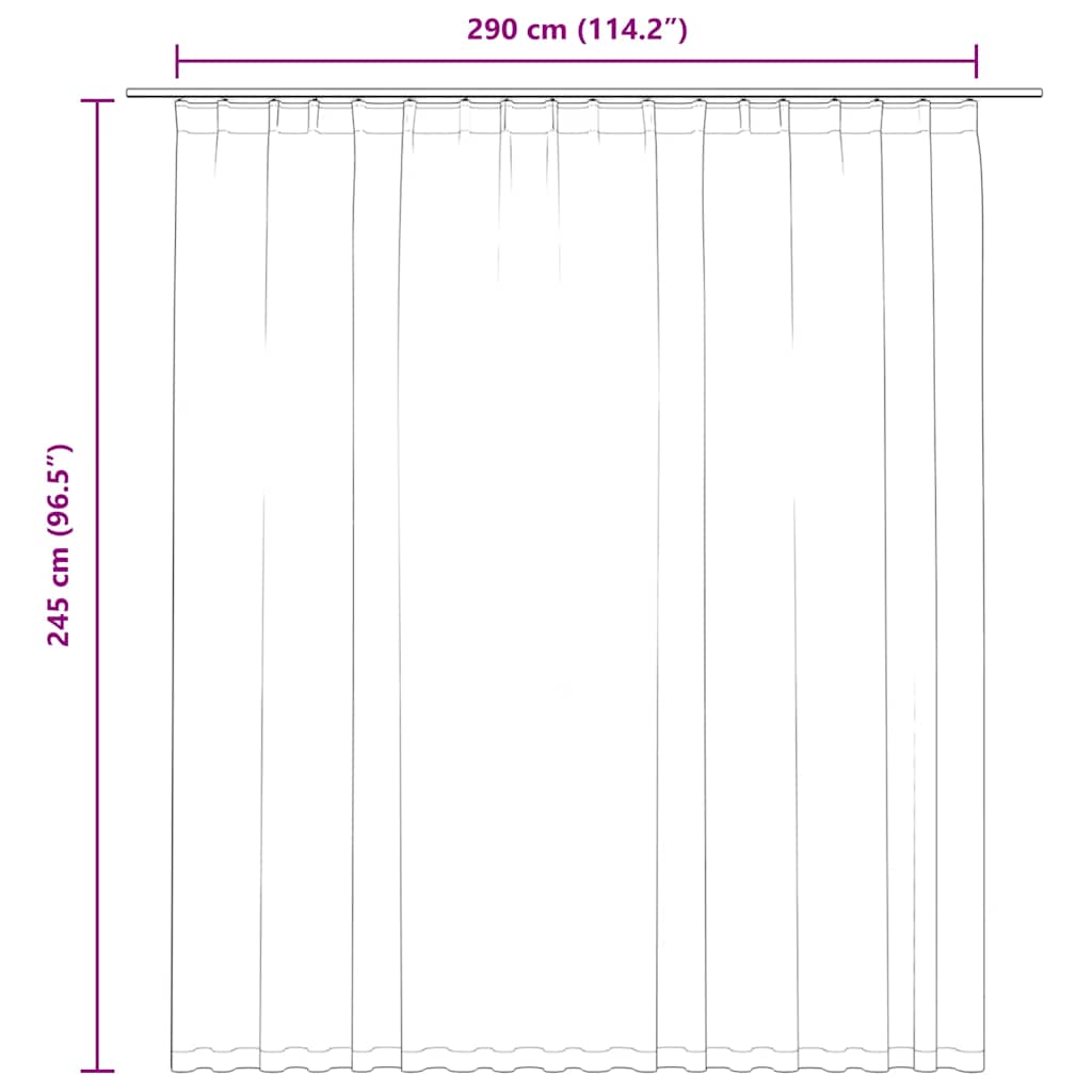 vidaXL Tenda Oscurante in Poliestere 290x245 cm Beige - Image 6 of 6