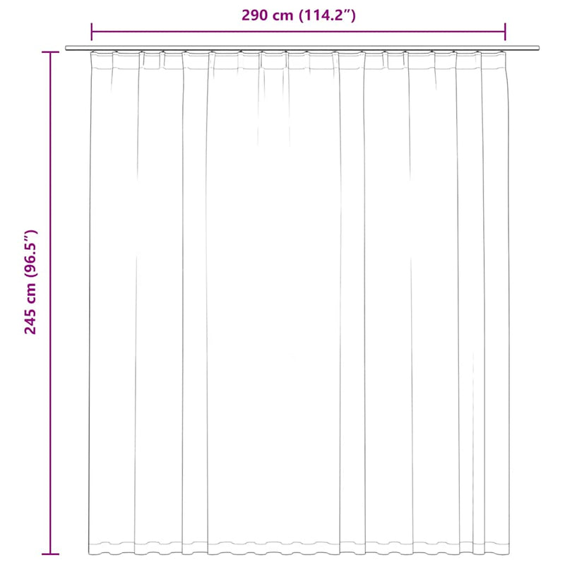 vidaXL Tenda Oscurante in Poliestere 290x245 cm Beige - Image 6 of 6