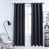 vidaXL Tende Oscuranti con Anelli in Metallo 2 pz Antracite 140x175 cm - Image 1 of 4