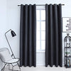 vidaXL Tende Oscuranti con Anelli in Metallo 2 pz Antracite 140x245 cm - Image 1 of 4