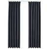vidaXL Tende Oscuranti con Ganci 2 pz Antracite 140x225 cm - Image 2 of 5