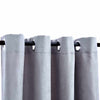 vidaXL Tende Oscuranti con Anelli in Metallo 2 pz Grigie 140x245 cm - Image 3 of 4