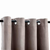 vidaXL Tende Oscuranti con Anelli Metallo 2 pz Grigio Talpa 140x175 cm - Image 3 of 4