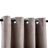 vidaXL Tende Oscuranti con Anelli Metallo 2 pz Grigio Talpa 140x225 cm - Image 3 of 4