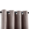 vidaXL Tende Oscuranti con Anelli Metallo 2pz Grigio Talpa 140x245 cm - Image 3 of 4
