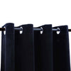 vidaXL Tende Oscuranti con Anelli 2 pz Nere in Velluto 140x245 cm - Image 3 of 4
