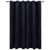 vidaXL Tenda Oscurante con Anelli in Metallo Velluto Nera 290x245 cm - Image 2 of 5